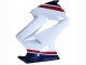 Mejores Carenados Moto Honda VFR 800 2002-2013 - Blanco Rojo Azul Oscuro