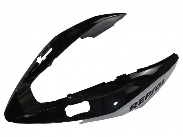 Mejores Carenados Moto Honda VFR 800 2002-2013 - Plata Negro Brillante Repsol