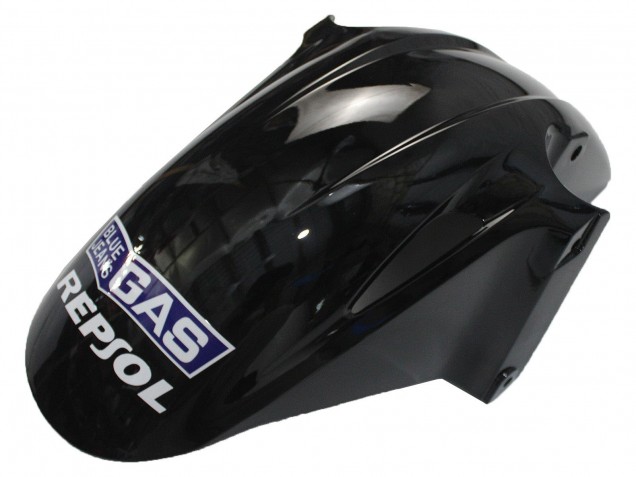 Mejores Carenados Moto Honda VFR 800 2002-2013 - Plata Negro Brillante Repsol