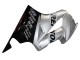 Mejores Carenados Moto Honda VFR 800 2002-2013 - Plata Negro Brillante Repsol