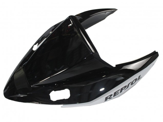 Mejores Carenados Moto Honda VFR 800 2002-2013 - Plata Negro Brillante Repsol