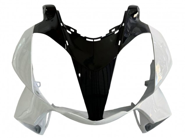 Mejores Carenados Moto Honda VFR 800 2002-2013 - Blanco Perla Negro Brillante Calcomanía