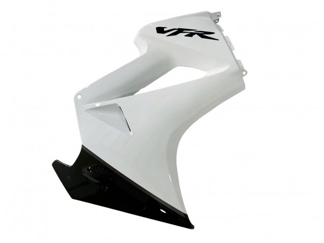 Mejores Carenados Moto Honda VFR 800 2002-2013 - Blanco Perla Negro Brillante Calcomanía