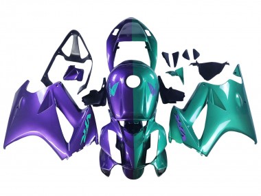 Mejores Carenados Moto Honda VFR 800 2002-2013 - Púrpura Verde