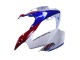 Mejores Carenados Moto Honda VFR 800 2002-2013 - Blanco Rojo Azul Motul