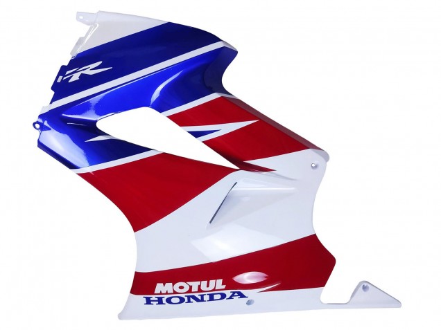 Mejores Carenados Moto Honda VFR 800 2002-2013 - Blanco Rojo Azul Motul