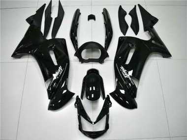Mejores Carenados Moto Kawasaki EX650 2006-2008 - Negro Brillante Blanco
