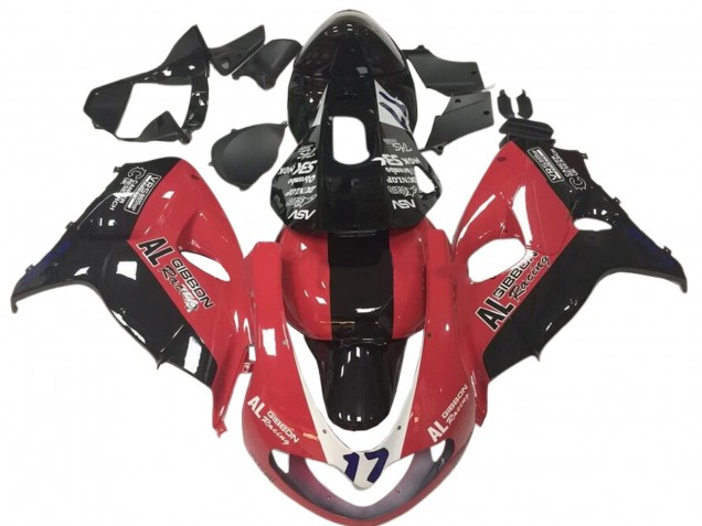Mejores Carenados Moto Suzuki TL1000R 1998-2003 - Rojo Negro Carrera 17