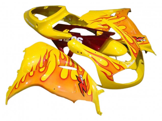 Mejores Carenados Moto Suzuki TL1000R 1998-2003 - Amarillo Rojo Llama