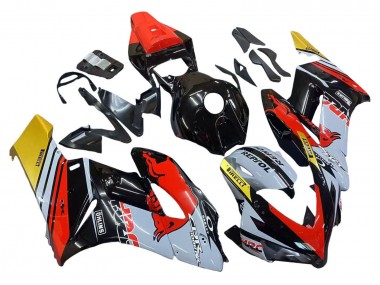Mejores Carenados Moto Honda CBR1000RR 2004-2005 - Amarillo Rojo Blanco Lustroso Rojo Bull Repsol HRC