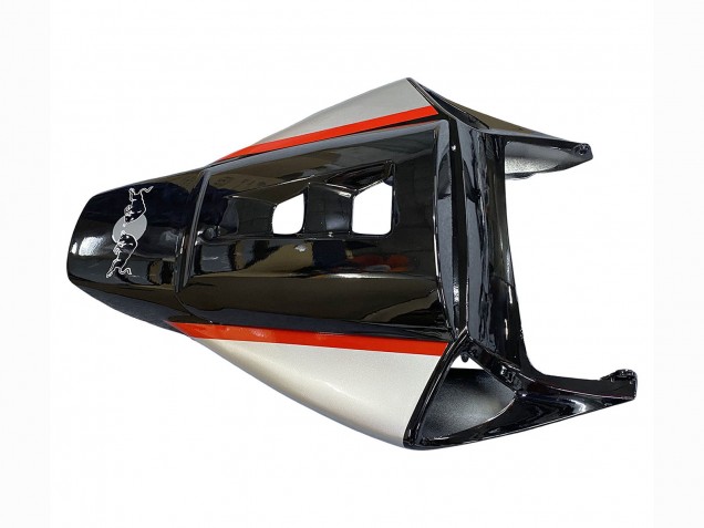 Mejores Carenados Moto Honda CBR1000RR 2004-2005 - Plata Negro Brillante Rojo Raya