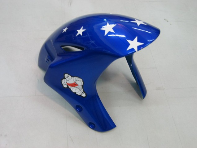 Mejores Carenados Moto Honda CBR1000RR 2004-2005 - Blanco Azul Rojo Negro Brillante Estrella EuroBet Lee