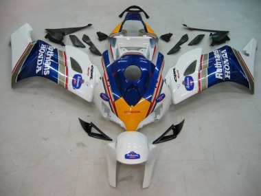 Mejores Carenados Moto Honda CBR1000RR 2004-2005 - Blanco Azul Oro Rothmans