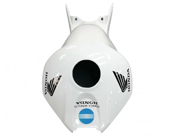 Mejores Carenados Moto Honda CBR1000RR 2004-2005 - Blanco Azul Claro Amarillo Negro Konica Minolta