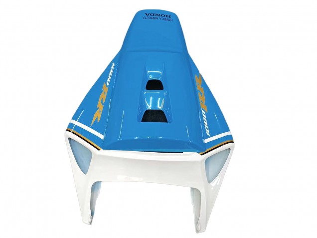 Mejores Carenados Moto Honda CBR1000RR 2004-2005 - Blanco Azul Claro Amarillo Negro Konica Minolta
