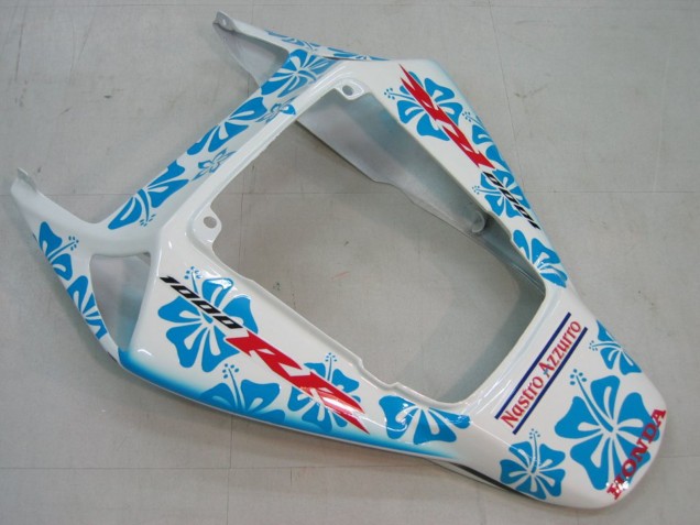 Mejores Carenados Moto Honda CBR1000RR 2004-2005 - Blanco Azul Nieve Nastro Azzurro 46