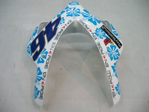 Mejores Carenados Moto Honda CBR1000RR 2004-2005 - Blanco Azul Nieve Nastro Azzurro 46