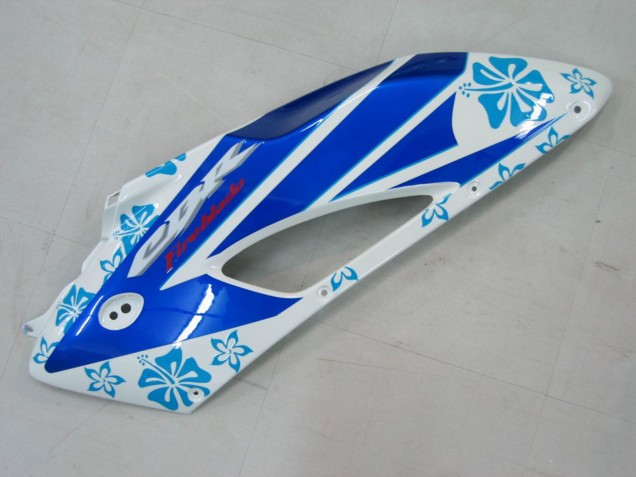 Mejores Carenados Moto Honda CBR1000RR 2004-2005 - Blanco Azul Nieve Nastro Azzurro 46