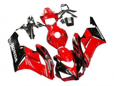 Mejores Carenados Moto Honda CBR1000RR 2004-2005 - Rojo Negro Brillante Carrera