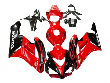 Mejores Carenados Moto Honda CBR1000RR 2004-2005 - Rojo Negro Brillante Carrera