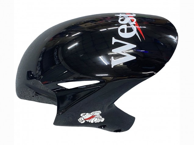 Mejores Carenados Moto Honda CBR1000RR 2004-2005 - Negro Brillante Blanco West