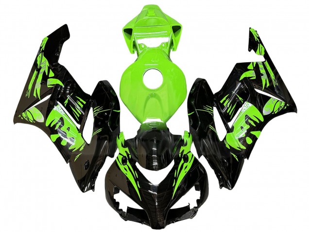 Mejores Carenados Moto Honda CBR1000RR 2004-2005 - Verde Negro Brillante