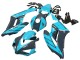 Mejores Carenados Moto Honda CBR1000RR 2004-2005 - Azul Claro Negro Brillante