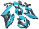 Mejores Carenados Moto Honda CBR1000RR 2004-2005 - Azul Claro Negro Brillante