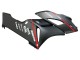 Mejores Carenados Moto Honda CBR1000RR 2004-2005 - Negro Brillante Gris Brillante Rojo Raya