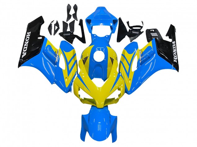 Mejores Carenados Moto Honda CBR1000RR 2004-2005 - Azul Amarillo Negro Brillante
