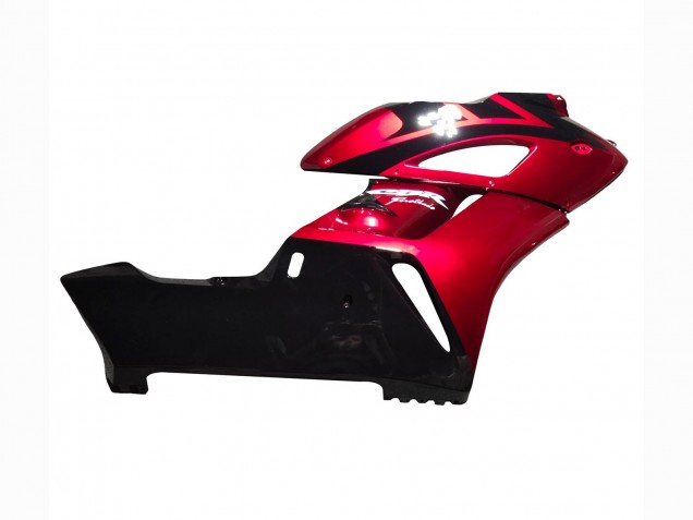 Mejores Carenados Moto Honda CBR1000RR 2004-2005 - Rojo Negro Brillante Raya