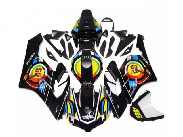 Mejores Carenados Moto Honda CBR1000RR 2004-2005 - Negro Brillante Amarillo Verde Rojo 46