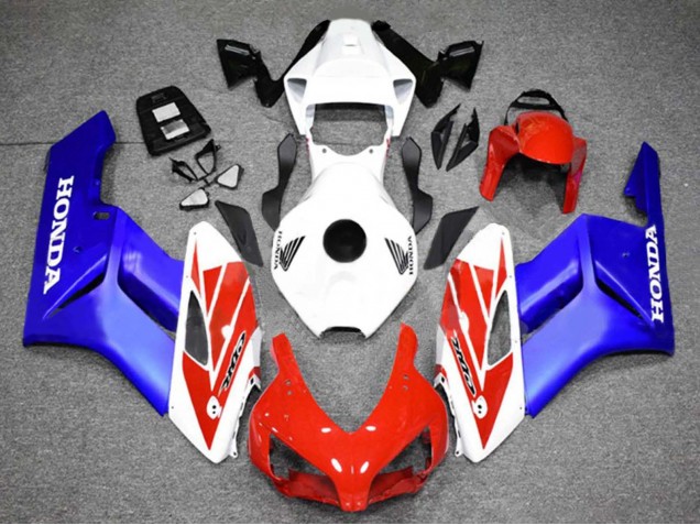 Mejores Carenado Moto Honda CBR1000RR 2004-2005 - Blanco Rojo Azul