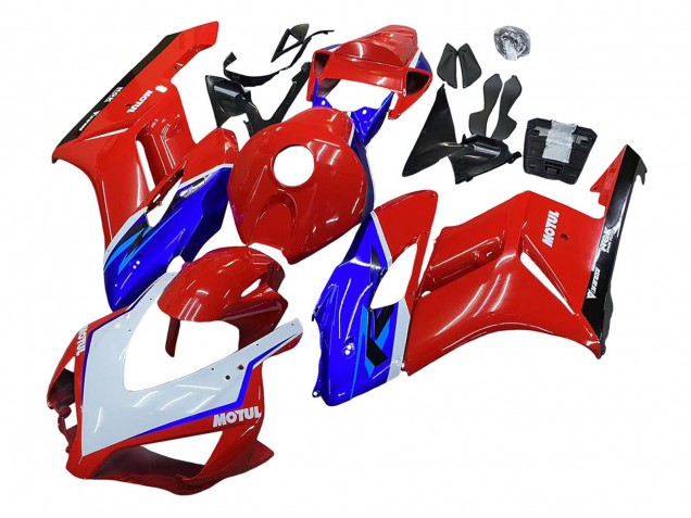 Mejores Carenados Moto Honda CBR1000RR 2004-2005 - Rojo Azul Blanco Negro Motul