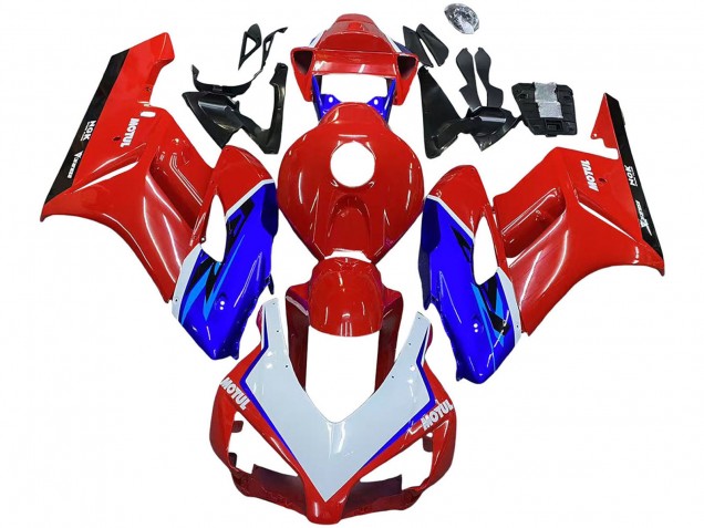 Mejores Carenados Moto Honda CBR1000RR 2004-2005 - Rojo Azul Blanco Negro Motul
