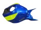 Mejores Carenados Moto Honda CBR1000RR 2006-2007 - Azul Fluorescent Verde Negro Brillante Tiburón 46