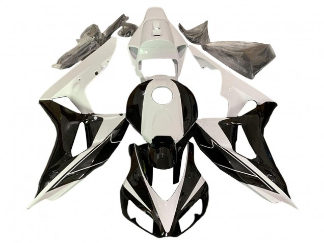 Mejores Carenados Moto Honda CBR1000RR 2006-2007 - Blanco Perla Negro Brillante