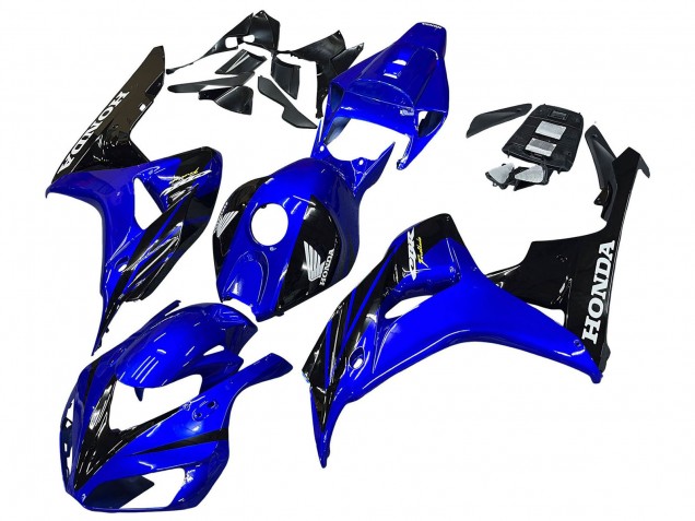 Mejores Carenados Moto Honda CBR1000RR 2006-2007 - Azul Negro Brillante