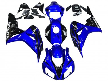 Mejores Carenados Moto Honda CBR1000RR 2006-2007 - Azul Negro Brillante