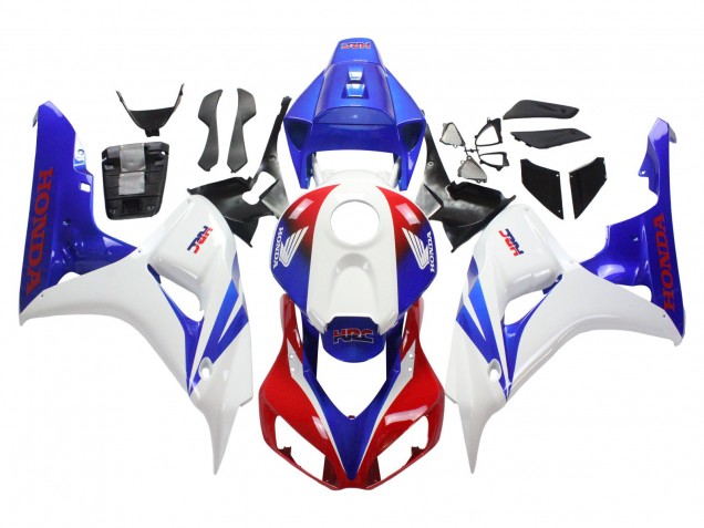 Mejores Carenado Moto Honda CBR1000RR 2006-2007 - Blanco Rojo Azul HRC