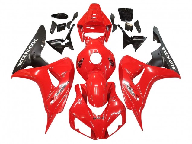 Mejores Carenados Moto Honda CBR1000RR 2006-2007 - Rojo Negro Mate