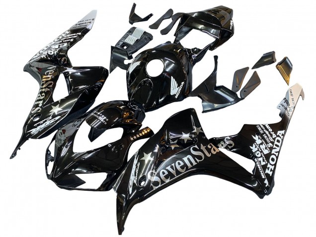 Mejores Carenados Moto Honda CBR1000RR 2006-2007 - Negro Brillante Oro SevenStars