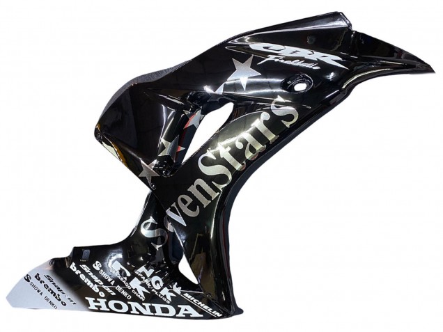 Mejores Carenados Moto Honda CBR1000RR 2006-2007 - Negro Brillante Oro SevenStars