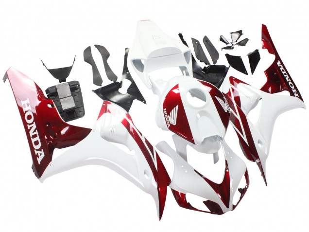 Mejores Carenados Moto Honda CBR1000RR 2006-2007 - Blanco Rojo