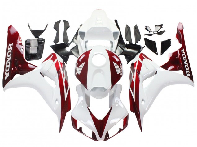Mejores Carenados Moto Honda CBR1000RR 2006-2007 - Blanco Rojo