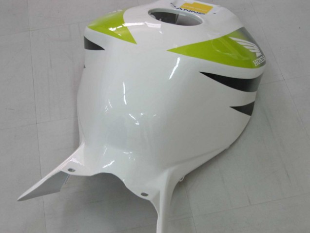 Mejores Carenados Moto Honda CBR1000RR 2006-2007 - Blanco Verde Negro Brillante Hannspree 52