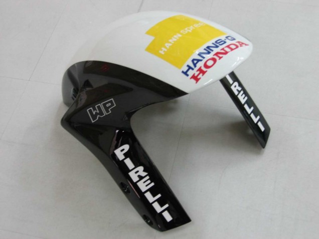 Mejores Carenados Moto Honda CBR1000RR 2006-2007 - Blanco Verde Negro Brillante Hannspree 52