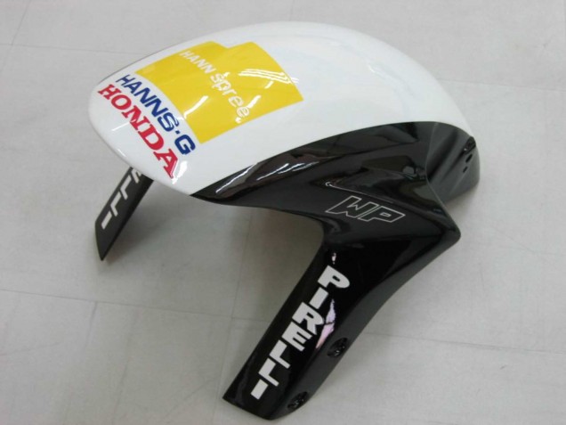 Mejores Carenados Moto Honda CBR1000RR 2006-2007 - Blanco Verde Negro Brillante Hannspree 52