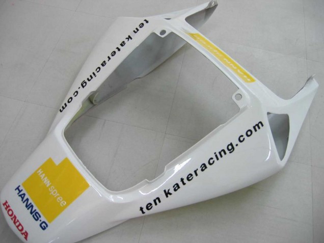 Mejores Carenados Moto Honda CBR1000RR 2006-2007 - Blanco Verde Negro Brillante Hannspree 52