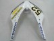 Mejores Carenados Moto Honda CBR1000RR 2006-2007 - Blanco Verde Negro Brillante Hannspree 52